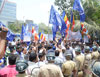 RPI Protest at Goregaon Vanrai Police Station against MAHADA.
