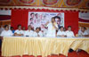 Mumbai Congress President Sanjay Nirupam during Uttar Bharatiya Melava at Malad.
