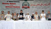 Union Minister Salman Khurshid & Chief Minister Prithviraj Chavan during Minority Welfare under different Regimes program at worli. Union Minister Salman Khurshid & Chief Minister Prithviraj Chavan during Minority Welfare under different Regimes program at worli.
