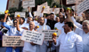 Congress NCP Leaders Protest at Nagpur Vidhan Bhavan on 2nd Day Assembly Winter Session.
