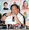 Congress Leader & Ex.Chief Minister Narayanrao Rane Press Conference at Gandhi Bhavan.