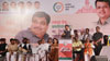 BJP Leader Nitin Gadkari & RPI (A) Chairperson Ramdas Athawale during Election Campaign Rally in Mumbai.