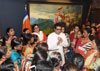 Mumbai Police Families Meets MNS Chief Raj Thakacrey at Krishnakunj at Dadar.