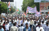 Mumbai Mill Worker's Protest Rally from Rani Baugh to Azad Maidan.