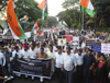 Mumbai Congress "Candle March" at CST.