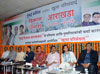 Legendry Actress & Ex MP Shabana Azmi & MRCC President Sanjay Nirupam at MRCC Rajiv Gandhi Bhavan.