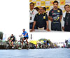 Minister Chagan Bhujbal & cine star John Abraham during Cycling Event at MMRDA BKC.